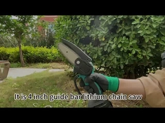 4 Kettingzaag van de duim21v de Handbediende Mini Chainsaw Brushless Motor Mini Enige Hand