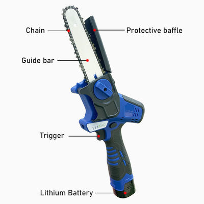 6 Inch Electric Chainsaw Cordless Brushless Tree Cutter With Battery And Auto-Oiling System