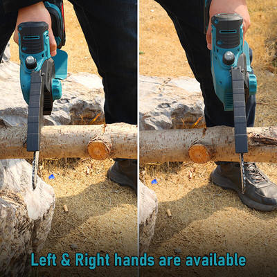 8 Inch Cordless Pole Chainsaw Electric Telescopic Long Reach Chain Saw With Auto Chain Oil System