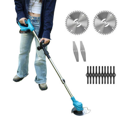 Portable Electric Grass Cutter Cordless Battery Powered Brush Cutter for Easy Home Yard Maintenance