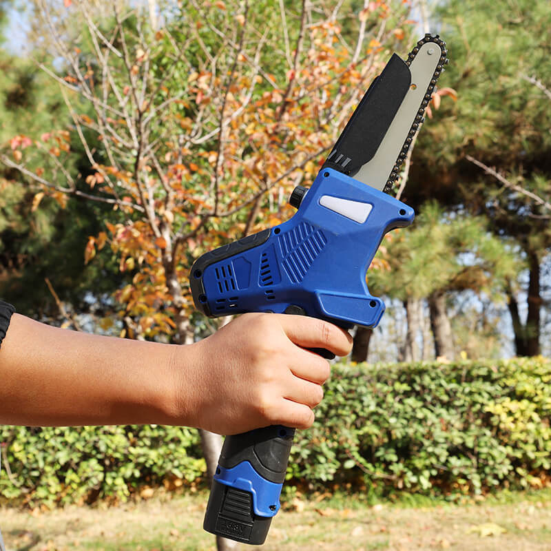 6 Inch Battery Chainsaw With Lubrication Pump Lightweight Cordless Electric Chainsaw For Smooth Wood Cutting