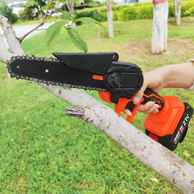 Draagbare Draadloze Elektrische Kettingzaag Op batterijen 6 Duim Mini Chain Saw